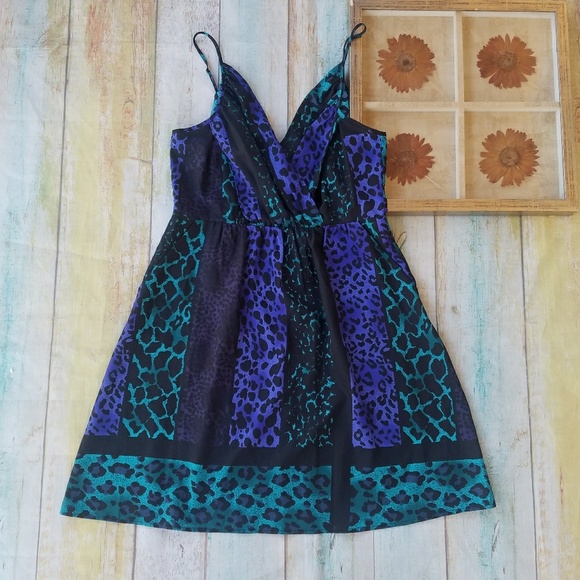 yumi animal print dress